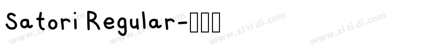 Satori Regular字体转换